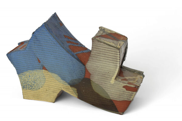 Inner Landscape Size: 13" X 8" X 3" Medium: Glazed Terracotta Sculpture